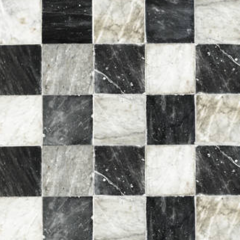 Diner tiles close up.